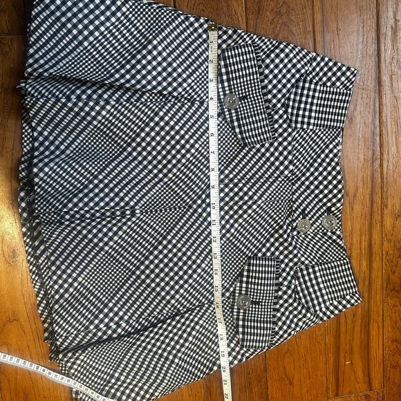 Marciano Black & White Plaid Mini Skirt Size 8 - Picture 6 of 6